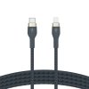 Belkin Kabel BoostCharge USB-C/Lightning Silikonowy w oplocie 3m niebieski